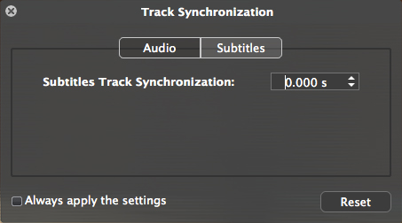 Track Sychronization